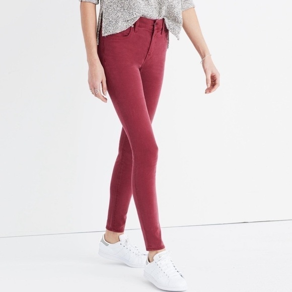 Madewell 9" High-Rise Skinny Jeans: Garment-Dyed Edition - Picture 1 of 5